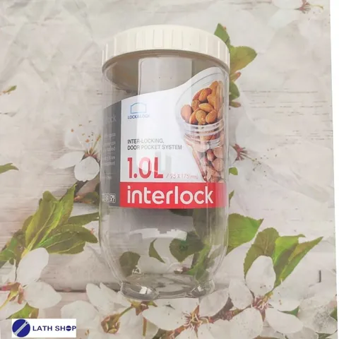 Hộp Đựng Thực Phẩm Interlock LocknLock 1L INL302 - Giải Pháp Bảo Quản Đồ Khô Hoàn Hảo, Chất Liệu PET An Toàn