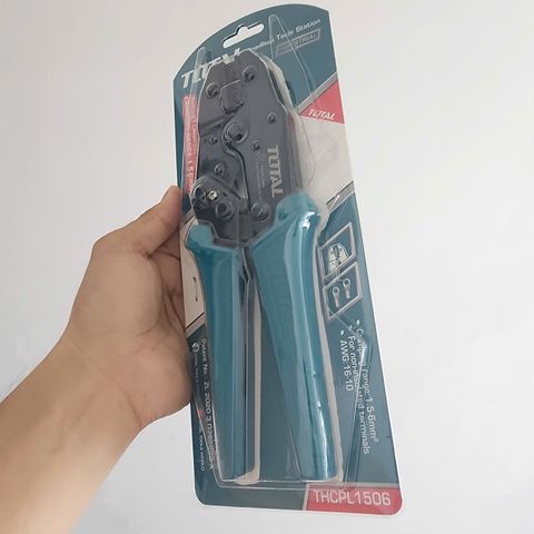 1.5-6mm2 Kìm bấm cos đầu dây không cách điện AWG16-10 Total THCPL1506