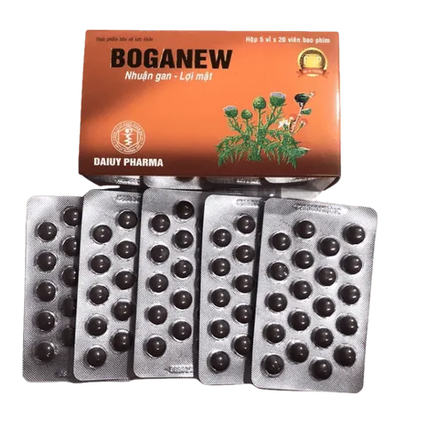 Viên Uống Bổ Gan Boganew - Giải Độc Gan, Tăng Cường Chức Năng Gan, Hỗ Trợ Mát Gan và Bảo Vệ Gan - Hộp 100 Viên