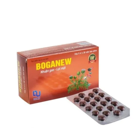 Viên Uống Bổ Gan Boganew - Giải Độc Gan, Tăng Cường Chức Năng Gan, Hỗ Trợ Mát Gan và Bảo Vệ Gan - Hộp 100 Viên
