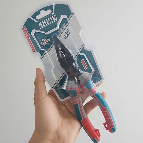 Kìm Điện Đa Năng 8 Trong 1 Total THTMF186 - Tiện Lợi, Chất Liệu Cr-V, Tay Cầm TPR An Toàn, Đa Chức Năng Dụng Cụ Cầm Tay