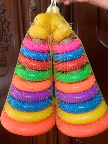Đồ Chơi Xếp Hình Tháp Vòng Nhựa Cao 30cm - Đồ Chơi Giáo Dục Phát Triển Kỹ Năng Trẻ Em Từ 1 Tuổi