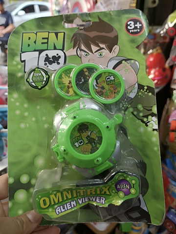 Đồ chơi đồng hồ siêu nhân có đèn soi chiếu hình 0801-1 0801-2 giao ngẫu nhiên Omnitrix Green Viewer cho trẻ từ 3 tuổi trở lên
