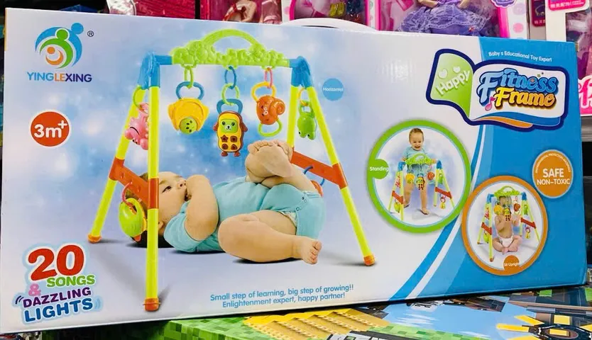 Đồ Chơi Kệ Chữ A Có Xúc Xắc Phát Âm Thanh Cho Bé 626 - Đèn Nháy & 20 Bài Nhạc Hấp Dẫn, Phát Triển Kỹ Năng Vận Động & Sáng Tạo