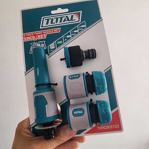 Bộ 5 Khớp Nối Máy Xịt Rửa Total THHCS05122 - Tiện Ích Chống Rò Rỉ Nước, Tháo Lắp Dễ Dàng, Chất Liệu Bền Bỉ