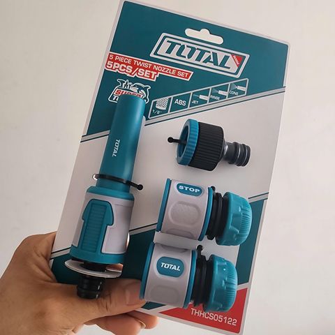 Bộ 5 Khớp Nối Máy Xịt Rửa Total THHCS05122 - Tiện Ích Chống Rò Rỉ Nước, Tháo Lắp Dễ Dàng, Chất Liệu Bền Bỉ