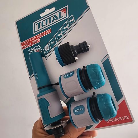 Bộ 5 Khớp Nối Máy Xịt Rửa Total THHCS05122 - Tiện Ích Chống Rò Rỉ Nước, Tháo Lắp Dễ Dàng, Chất Liệu Bền Bỉ