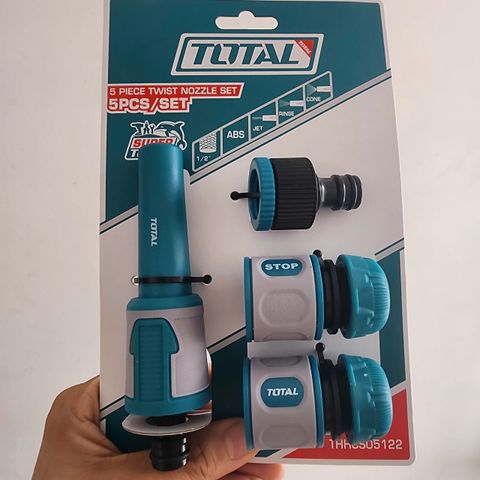 Bộ 5 Khớp Nối Máy Xịt Rửa Total THHCS05122 - Tiện Ích Chống Rò Rỉ Nước, Tháo Lắp Dễ Dàng, Chất Liệu Bền Bỉ