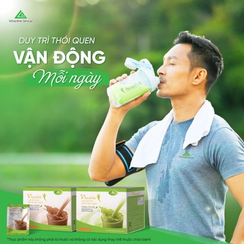 Bột Dinh Dưỡng Vhealth Socola - Hỗ Trợ Giảm Cân Tự Nhiên, Nguồn Dinh Dưỡng Cao Cấp, Hộp 20 Gói, Thực Phẩm Lành Mạnh