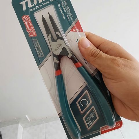 Kìm Mở Phe Trong Đầu Thẳng 7 Inch Total THTJ21803 - Dụng Cụ Cầm Tay Chất Lượng Cao, Chuyên Dụng Tháo Lắp Vòng Bi, Trục Máy
