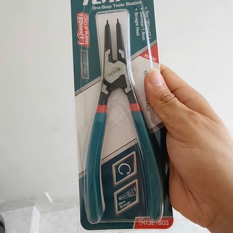 Kìm Mở Phe Trong Đầu Thẳng 7 Inch Total THTJ21803 - Dụng Cụ Cầm Tay Chất Lượng Cao, Chuyên Dụng Tháo Lắp Vòng Bi, Trục Máy