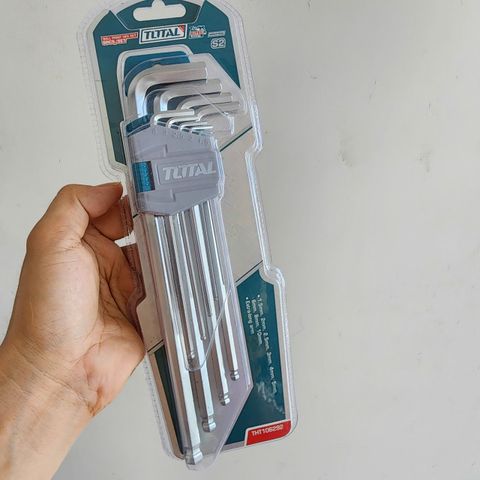Bộ Lục Giác Đầu Bi Dài 1.5-10mm Total THT106292 - Bộ Công Cụ 9 Chi Tiết Bền Chắc, Tiện Lợi Cho Tháo Lắp Bu Lông