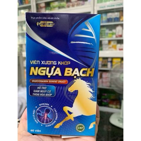 Xương khớp ngựa bạch hộp 60 viên (hàng date mới)