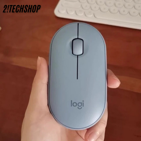 Chuột Không Dây Logitech M350 Pebble Silent - Thiết Kế Hiện Đại, Kết Nối Bluetooth/USB, Yên Tĩnh, Nhỏ Gọn Cho PC/Laptop