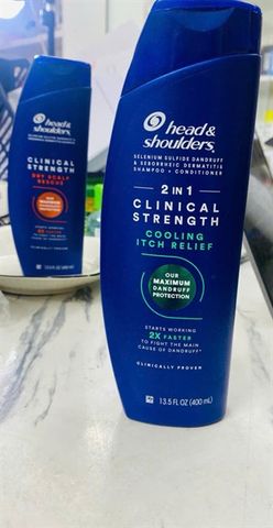 Head & Shoulders Clinical Strength 2In1 Cooling Itch Relief - Xanh Lá