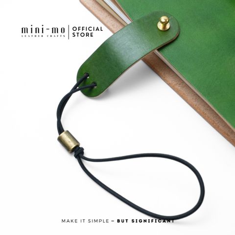 Sổ Tay Da Bò Thảo Mộc Handmade MINI-MO 18x11cm - Khắc Tên Miễn Phí, Sổ Ghi Chép Cao Cấp Quà Tặng Ý Nghĩa