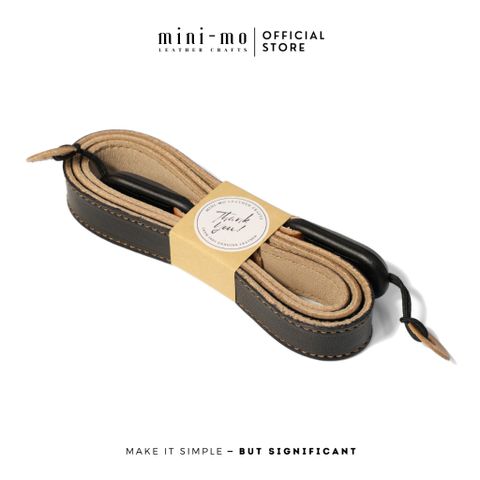 Dây Đeo Máy Ảnh DSLR/Mirrorless MINI-MO Da Bò Veg Tan Thủ Công, Thiết Kế Tối Giản, An Toàn và Tiện Dụng - Quà Tặng Độc Đáo Cho Photographer