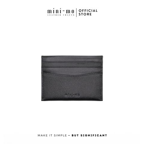 Ví Thẻ Card Holder Unisex Da Bò EPSOM Mix NAPPA - Thiết Kế Nhỏ Gọn, Phong Cách Thanh Lịch - Mẫu VMN-004 Chính Hãng