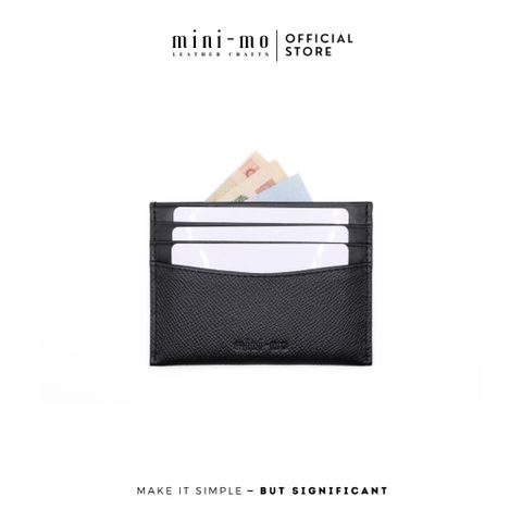 Ví Thẻ Card Holder Unisex Da Bò EPSOM Mix NAPPA - Thiết Kế Nhỏ Gọn, Phong Cách Thanh Lịch - Mẫu VMN-004 Chính Hãng