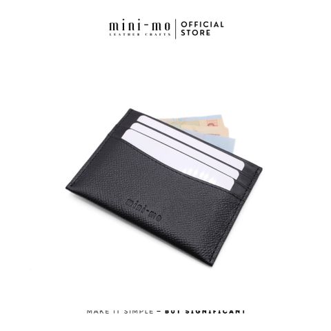 Ví Thẻ Card Holder Unisex Da Bò EPSOM Mix NAPPA - Thiết Kế Nhỏ Gọn, Phong Cách Thanh Lịch - Mẫu VMN-004 Chính Hãng