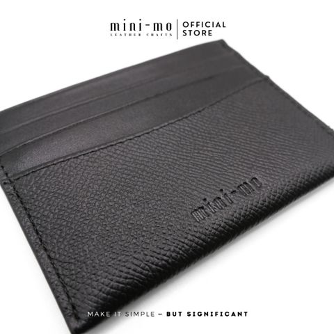 Ví Thẻ Card Holder Unisex Da Bò EPSOM Mix NAPPA - Thiết Kế Nhỏ Gọn, Phong Cách Thanh Lịch - Mẫu VMN-004 Chính Hãng