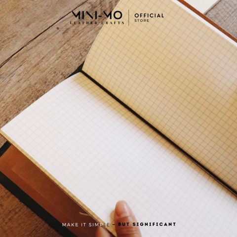 Ruột sổ tay MINI-MO, định lượng 100gsm-32 tờ, refillable cho sổ Midori Journals - RFM-01