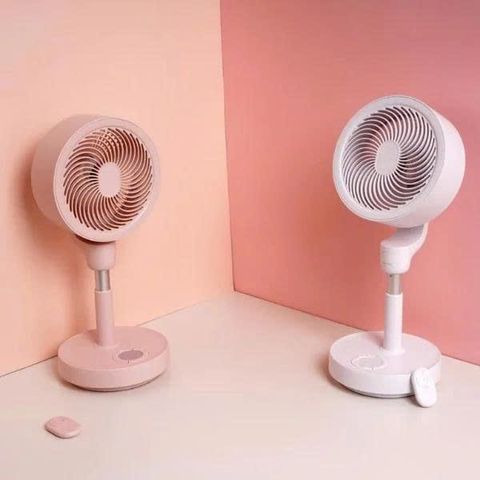 Quạt Tích Điện Danmi Hàn Quốc - Quạt Di Động Điều Khiển Từ Xa, Thời Gian Sử Dụng 17 Giờ, Nặng 2kg, Gấp Gọn, Đảo Chiều 120 Độ