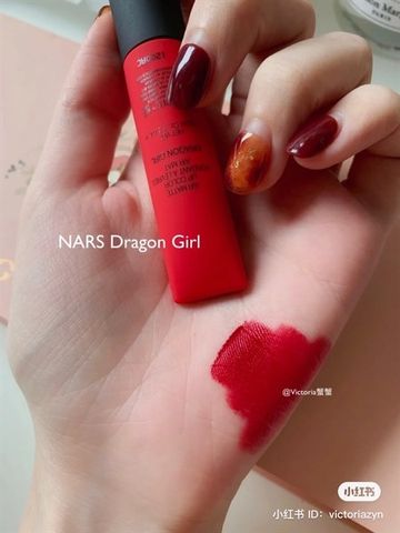 Son Nars Dragon Girl Air Matte Fondant - Son Môi Đỏ Rực Rỡ, Độ Bám Lâu, Chăm Sóc Đôi Môi, Dễ Dàng Makeup Nhiều Kiểu