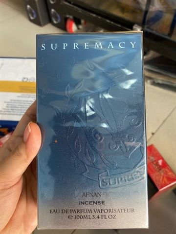Nước hoa Supremacy Afnan Incense EDP 100ml - Hương thơm độc đáo quyến rũ từ nhang và gỗ - Dung tích lý tưởng cho phái mạnh