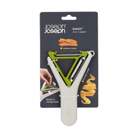 Dụng Cụ Nạo Rau Củ Đa Năng Joseph Joseph 20227 - Thiết Kế Hình Chữ Y, Lưỡi Thẳng và Julienne, Tiện Dụng Cho Nhà Bếp