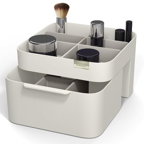 Hộp Đựng Mỹ Phẩm Joseph Joseph 75004 Viva - Ngăn Sắp Xếp Tiện Lợi Cho Cọ, Son Dưỡng, Bông Trang Điểm Ổn Định và Dễ Vệ Sinh