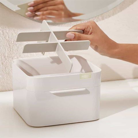 Hộp Đựng Mỹ Phẩm Joseph Joseph 75004 Viva - Ngăn Sắp Xếp Tiện Lợi Cho Cọ, Son Dưỡng, Bông Trang Điểm Ổn Định và Dễ Vệ Sinh