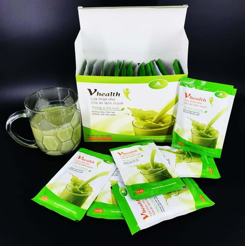 Bột Dinh Dưỡng Vhealth Matcha Organic - Bữa Ăn Nhanh Gọn, Tăng/Giảm Cân Tự Nhiên, Hộp 20 Gói, Dinh Dưỡng Toàn Diện Cho Sức Khỏe