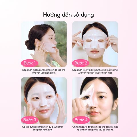 Combo 10 Hộp Mặt Nạ Thạch Collagen Hàn Quốc IMU - Dưỡng Ẩm, Chống Lão Hóa, Làm Sáng Da - Mặt Nạ Hydrogel Chất Lượng Cao