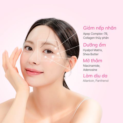 Combo Chống Lão Hóa IMU Deep Collagen - Mặt Nạ Thạch & Kem Dưỡng Mắt Giảm Nếp Nhăn, Dưỡng Ẩm Sáng Mịn Da