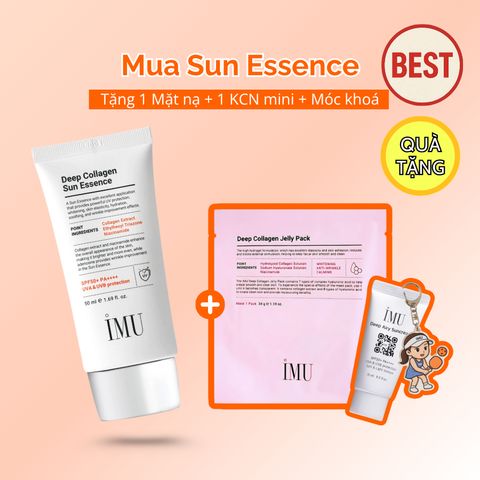 Kem Chống Nắng Vật Lý IMU Deep Airy Sun Cream 15ml - Bảo Vệ Da, Nâng Tone Tự Nhiên, Dưỡng Sáng Da, Kiềm Dầu, Dịu Nhẹ Cho Da Nhạy Cảm