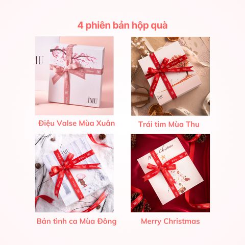 Bộ Quà Tặng Dưỡng Da Chống Lão Hóa IMU Deep Collagen Lifting - 4 Món Tinh Chất, Mặt Nạ Gel, Gel Dưỡng Ẩm và Kem Mắt Hàn Quốc