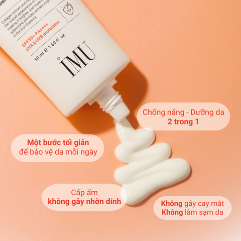 Kem Chống Nắng IMU Deep Collagen 50ml - Dưỡng Ẩm, Chỉ Số SPF50+ PA++++, Bảo Vệ Da Tối Ưu, Thích Hợp Mọi Loại Da