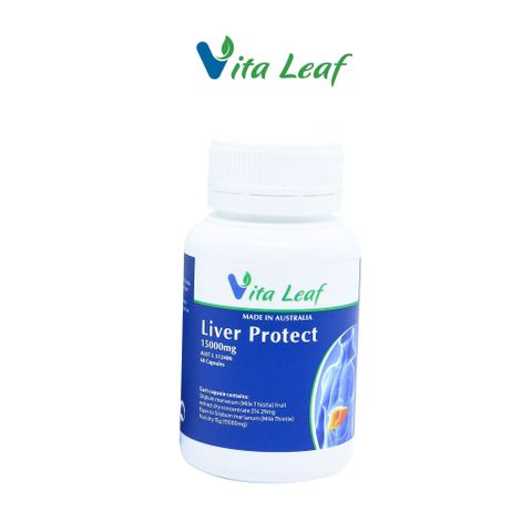 Viên uống Liver Protect 15000mg - Bảo vệ gan và hỗ trợ chức năng gan hiệu quả từ Vita Leaf Úc, giải độc và tái tạo tế bào gan.
