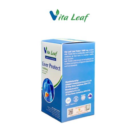 Viên uống Liver Protect 15000mg - Bảo vệ gan và hỗ trợ chức năng gan hiệu quả từ Vita Leaf Úc, giải độc và tái tạo tế bào gan.
