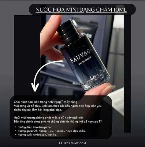 Set Dior Sauvage: Nước Hoa Edp 10ml + Sữa Tắm 20ml