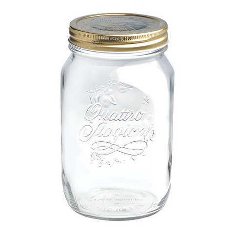 Hũ Thủy Tinh Nắp Vặn Bormioli Quattro 500ml/1000ml/1500ml - Lý Tưởng Bảo Quản Thực Phẩm, Mứt Trái Cây, Rau Củ, Đồ Uống