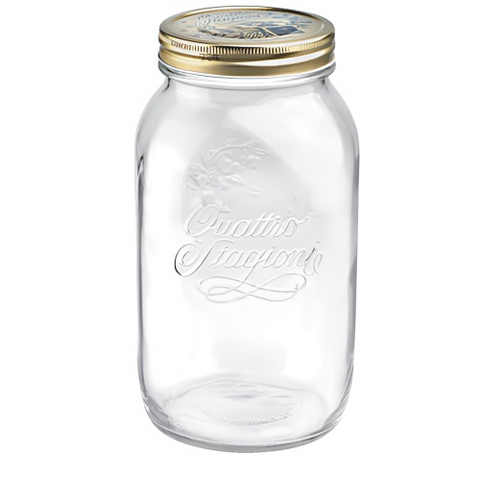 Hũ Thủy Tinh Nắp Vặn Bormioli Quattro 500ml/1000ml/1500ml - Lý Tưởng Bảo Quản Thực Phẩm, Mứt Trái Cây, Rau Củ, Đồ Uống