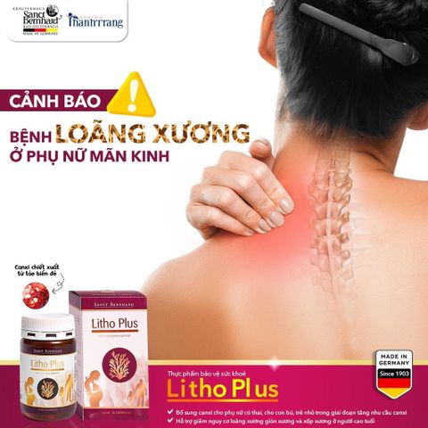 Viên uống Litho Plus bổ sung canxi từ tảo biển đỏ - Giải pháp chăm sóc xương khỏe mạnh từ thương hiệu Sanct Bernhard