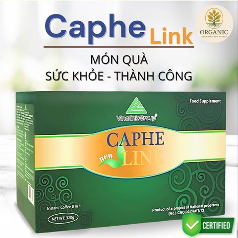 Cà Phê Decaf Caphelink New Cao Cấp - Thảo Mộc Tự Nhiên, Ngon, An Toàn, Không Say, Hộp 20 Gói – Giải Pháp Tỉnh Táo Lành Mạnh