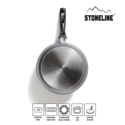 Bộ 5 Nồi Chảo Chống Dính Phủ Đá Stoneline Dùng Bếp Từ - Thiết Kế Hiện Đại, Khỏe Mạnh, Dễ Dàng Vệ Sinh, Nấu Ăn Thoải Mái