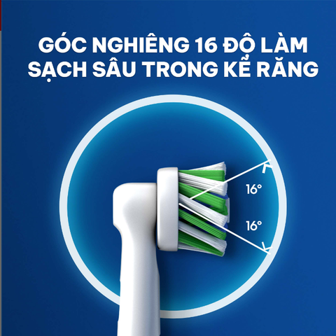 Bàn Chải Đánh Răng Điện Oral-B Vitality Cross Action - Giải Pháp Cho Răng Nhạy Cảm Với Công Nghệ Làm Sạch 3D Hiện Đại