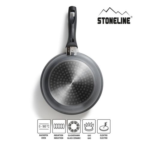 Chảo Chống Dính Phủ Đá Thiên Nhiên Stoneline - Kích Thước 20cm, 24cm, 28cm - Dễ Dàng Vệ Sinh, An Toàn Cho Sức Khỏe, Sản Phẩm Gia Dụng Đức