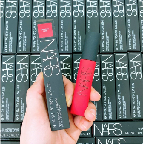 Son Nars Dragon Girl Air Matte Fondant - Son Môi Đỏ Rực Rỡ, Độ Bám Lâu, Chăm Sóc Đôi Môi, Dễ Dàng Makeup Nhiều Kiểu