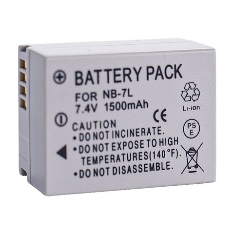 Pin máy ảnh Canon NB-7L (NB7L) - Phụ kiện cho Canon Powershot G10, G11, G12, SX30IS, PC1305, hiệu suất cao, đáng tin cậy